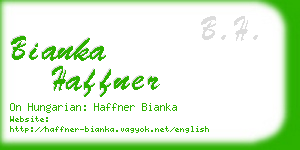 bianka haffner business card